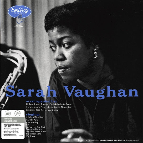 Sarah Vaughan – Sarah Vaughan (Verve Acoustic Sounds reissue series)