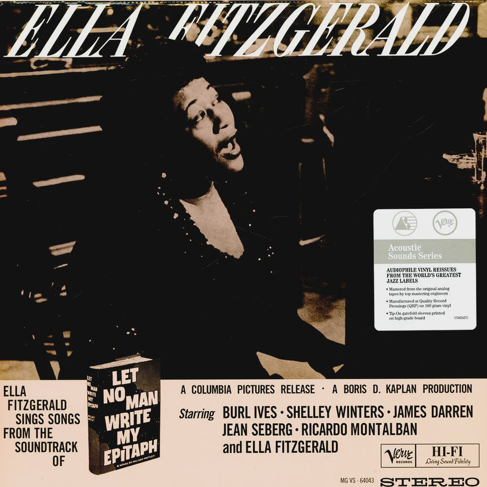 Ella Fitzgerald – Ella Fitzgerald Sings Songs From Let No Man Write My Epitaph (Acoustic Sounds Series)