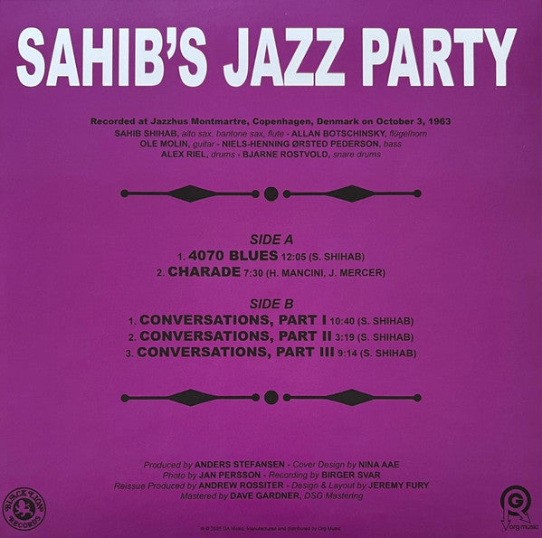 Sahib Shihab – Sahib's Jazz Party